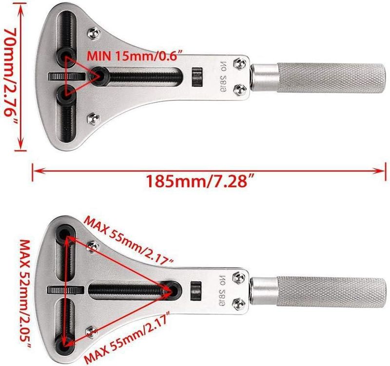 Juego de Herramientas OTOOLWORLD 55 mm – Llave y 12 Puntas