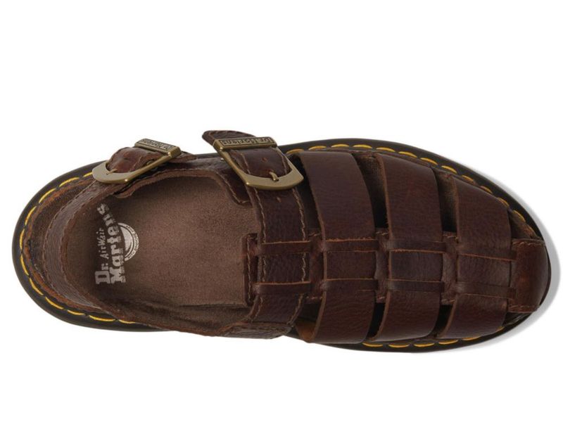 Sandalia Unisex Dr. Martens Wrenlie Marrón Oscuro Talla UK 6