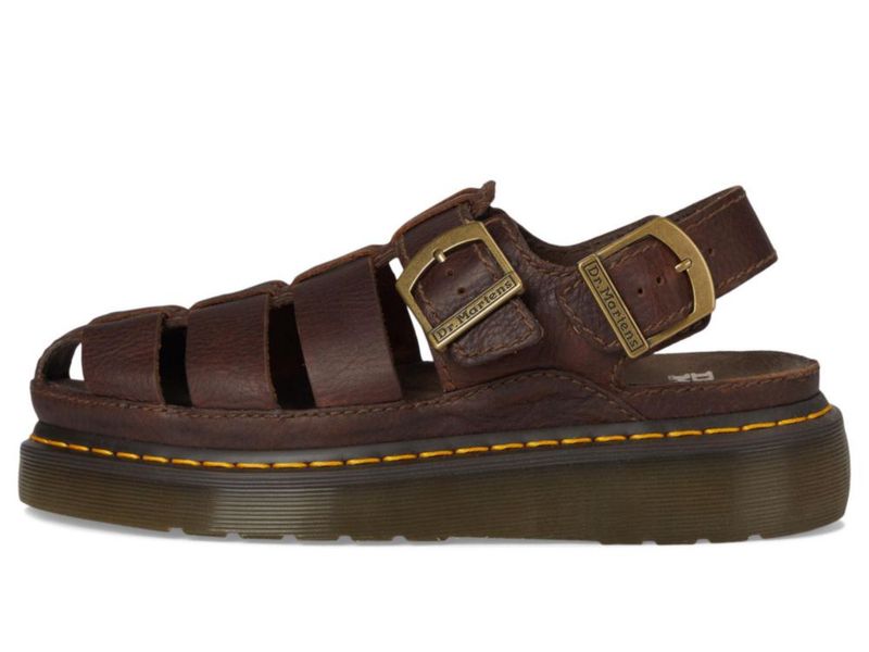 Sandalia Unisex Dr. Martens Wrenlie Marrón Oscuro Talla UK 6
