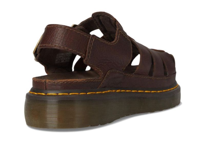 Sandalia Unisex Dr. Martens Wrenlie Marrón Oscuro Talla UK 6