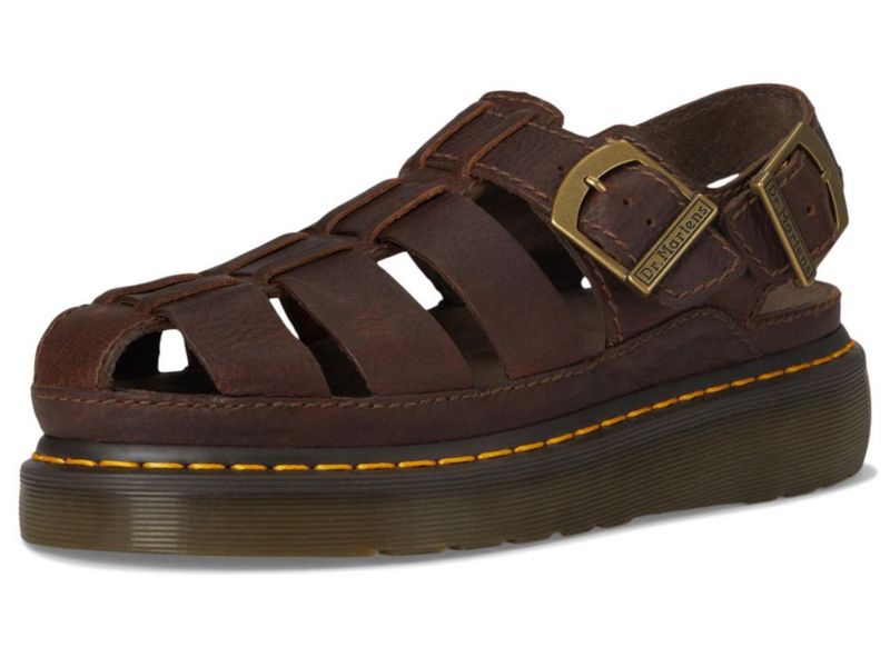 Sandalia Unisex Dr. Martens Wrenlie Marrón Oscuro Talla UK 6