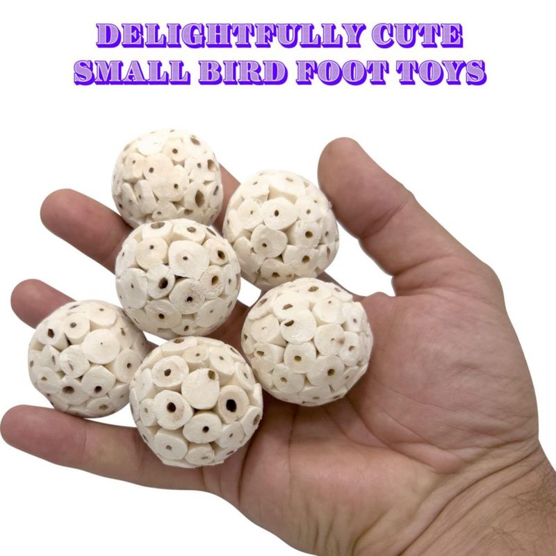 Juguetes para pájaros Mandarin 18 unidades - Bolas de sola de 38 cm