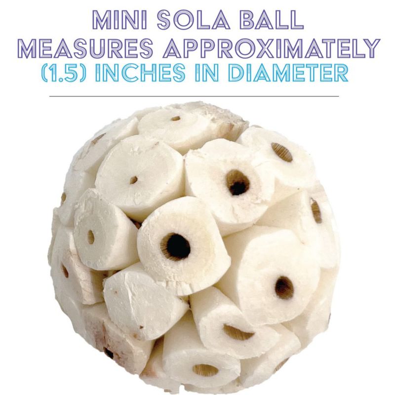 Juguetes para pájaros Mandarin 18 unidades - Bolas de sola de 38 cm