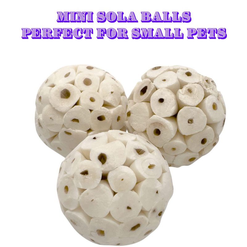 Juguetes para pájaros Mandarin 18 unidades - Bolas de sola de 38 cm