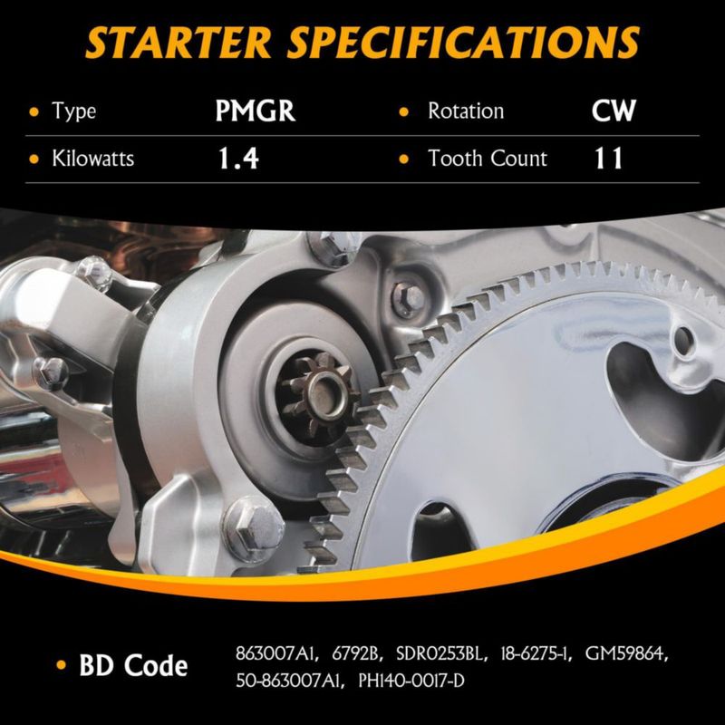 Arrancador marino DynaVim Parts 4.3‑8.2L Mercruiser Volvo