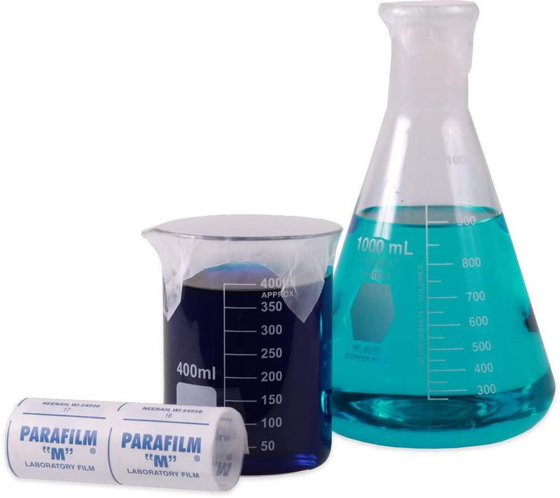 Film de laboratorio Parafilm 10 cm x 76 m con núcleo de 1 pulgada