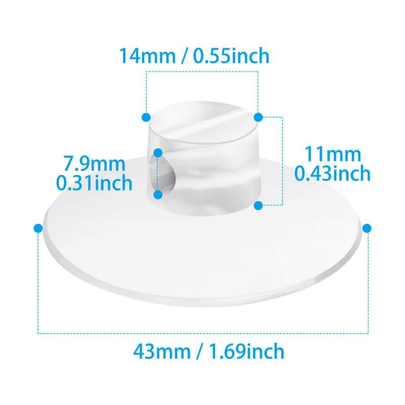 Conectores de Ventosa para Caddy de Ducha ChengFu - Pack de 4