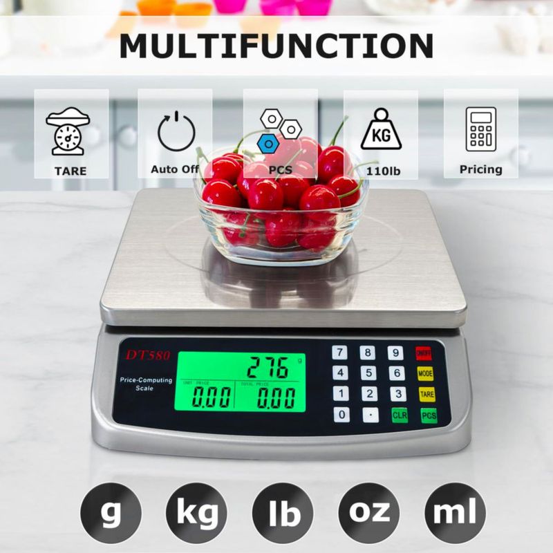 Báscula digital de alimentos MOCCO 50 kg (110 lb) para cocina