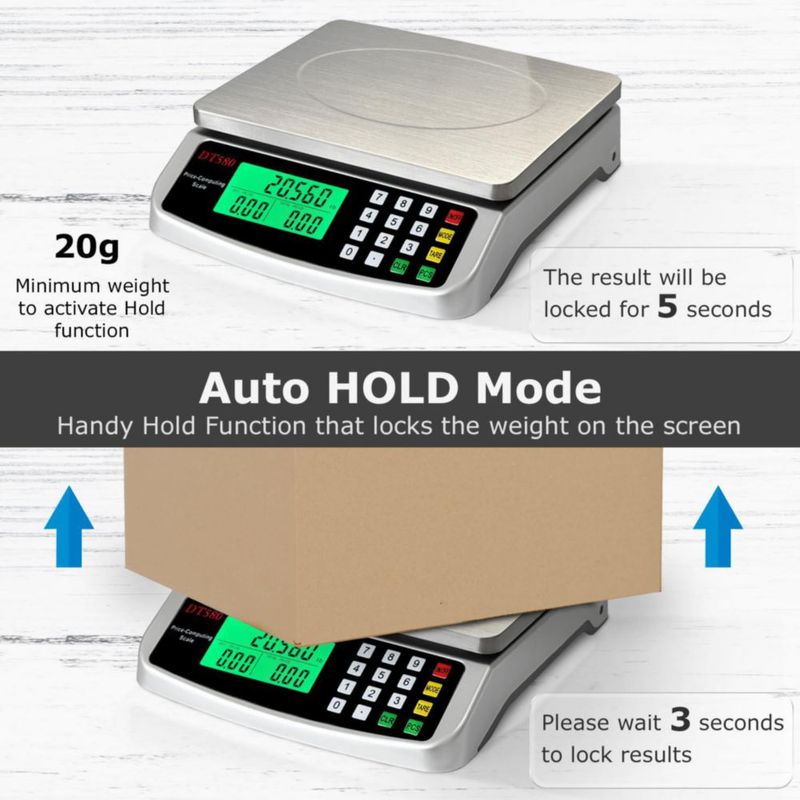 Báscula digital de alimentos MOCCO 50 kg (110 lb) para cocina