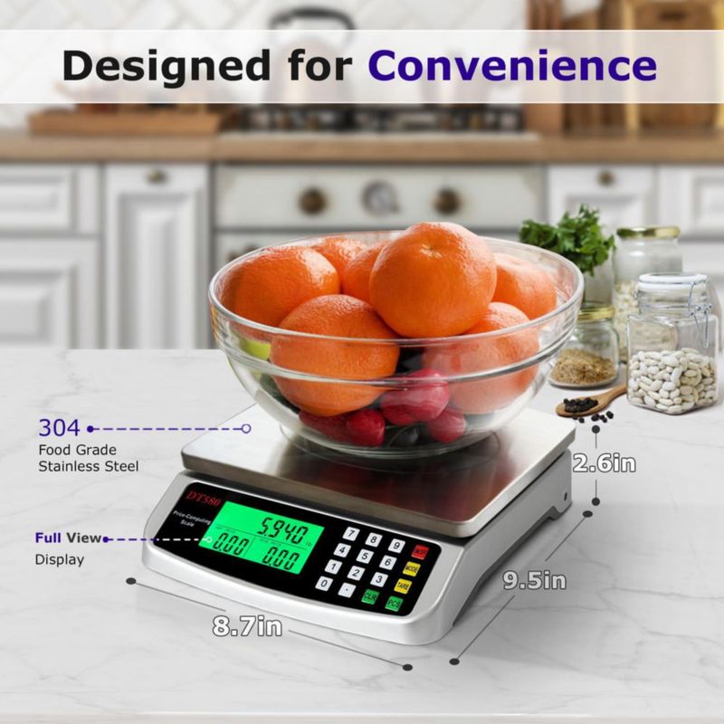 Báscula digital de alimentos MOCCO 50 kg (110 lb) para cocina