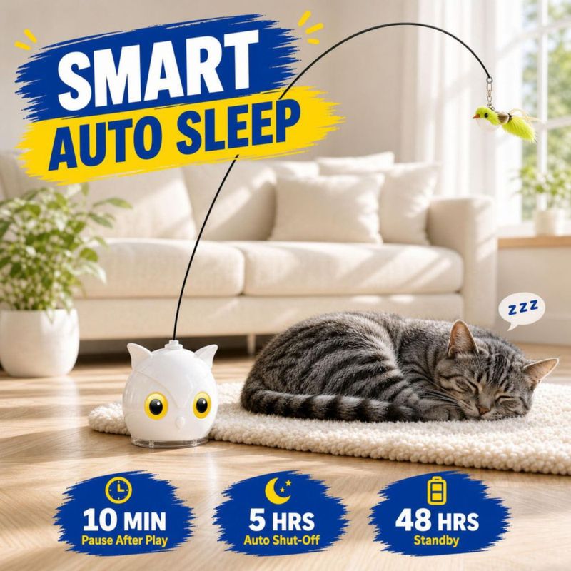 Juguete interactivo para gatos CATPICK con pájaro volador