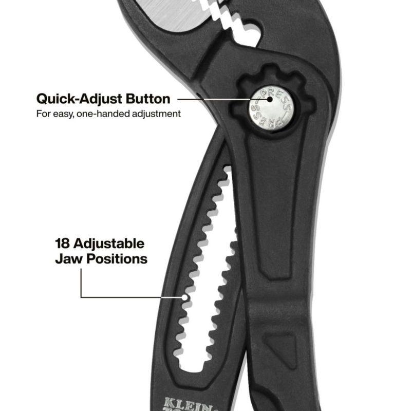 Alicates KLEIN TOOLS 30 cm de ajuste rápido y dentados