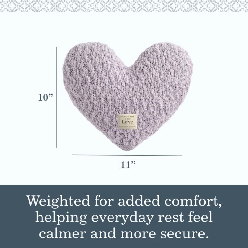 Almohada DEMDACO Corazón con Peso 835 g Lavanda Púrpura