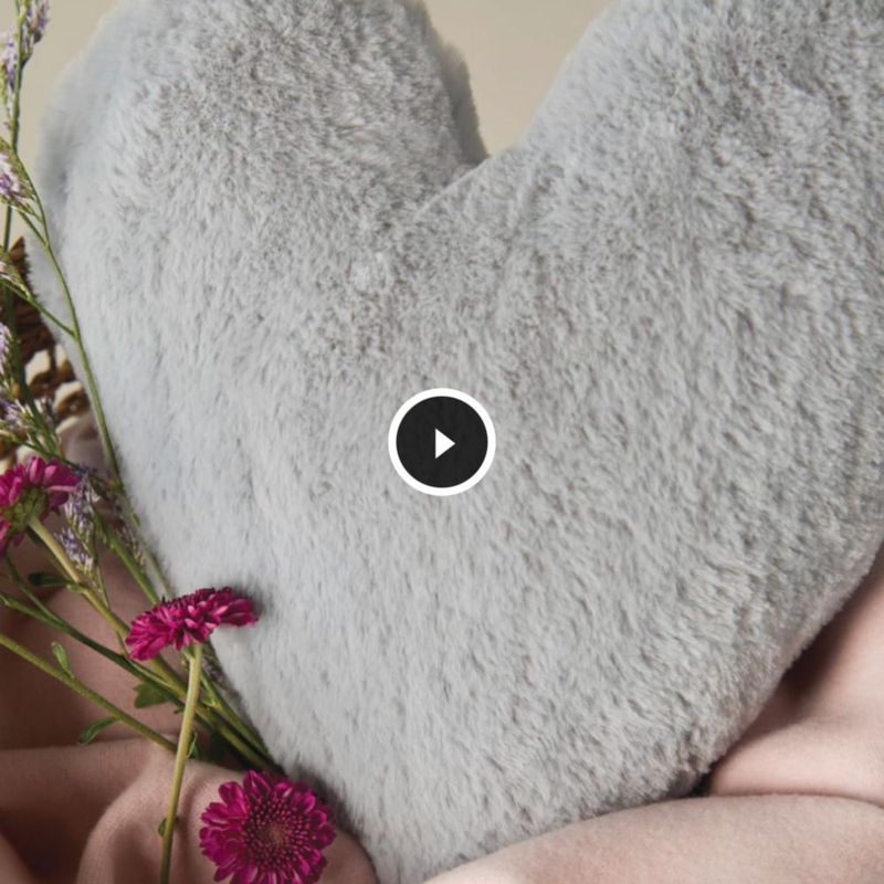 Almohada DEMDACO Corazón con Peso 835 g Lavanda Púrpura