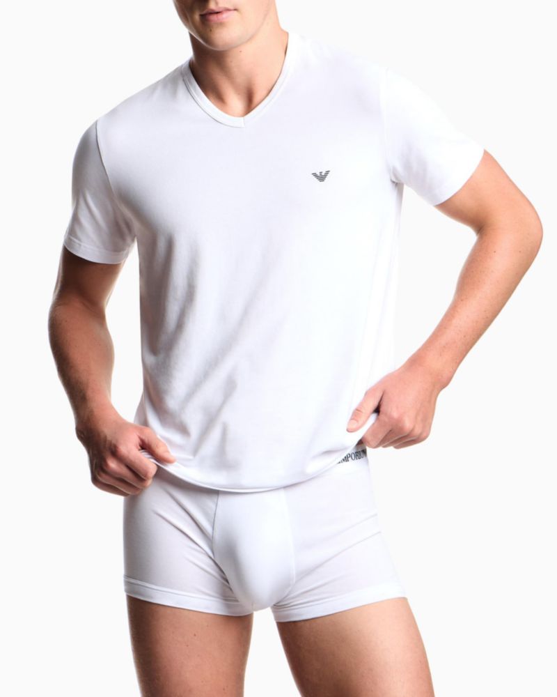 Camiseta Emporio Armani Mediana Blanca Pack de 2