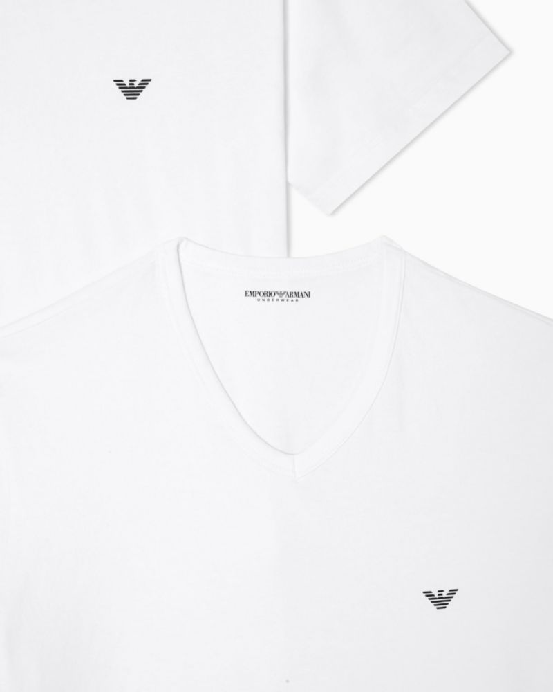 Camiseta Emporio Armani Mediana Blanca Pack de 2
