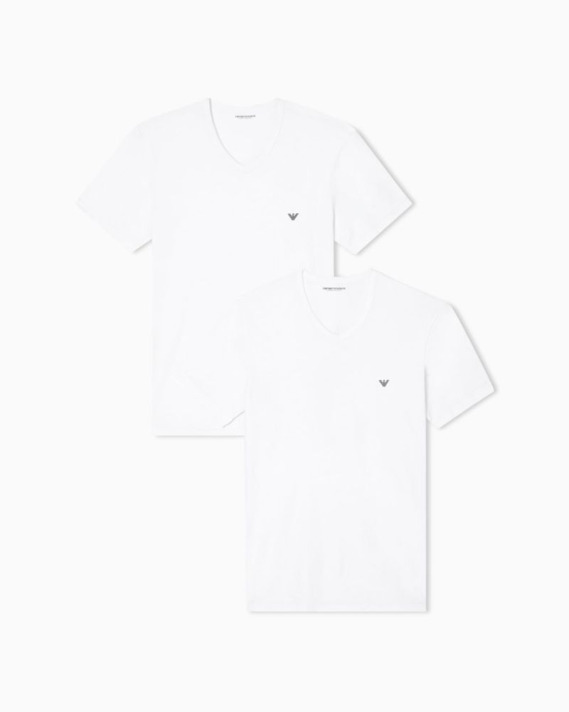 Camiseta Emporio Armani Mediana Blanca Pack de 2