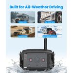 Cámara de Reversa para Autocaravana AUTO-VOX 7\" Inalámbrica 2 Cámaras 1080P