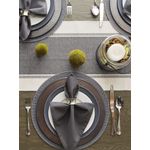 Camino de mesa DII Dobby Stripe tejido 33 x 183 cm color gris mineral