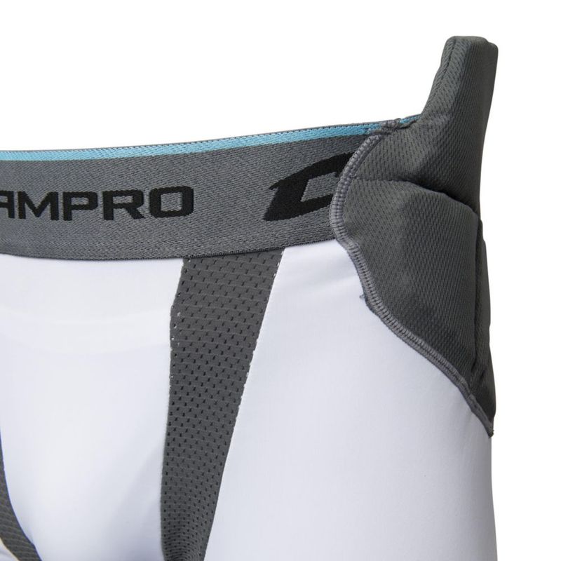 Faja CHAMPRO Tri-Flex 5 Almohadillas Blanco/Gris Mediana