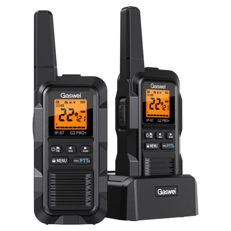 Radio de dos vías Gaswei G2pro+ 2 W IP67 impermeable (pack de 2)
