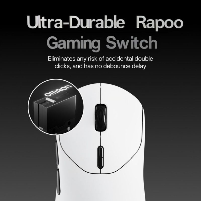 Ratón Gamer Inalámbrico Rapoo VT2 MAX 53 g 750 h 8K