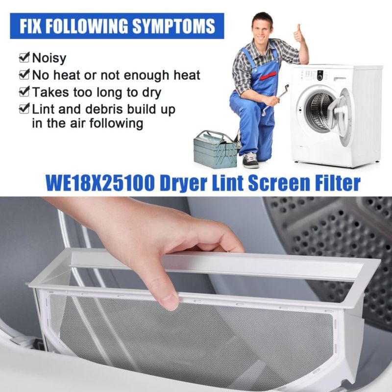Filtro lavable para pantalla de pelusa de secadora freecat 34x7 cm