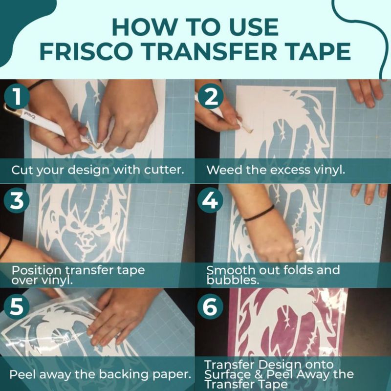 Cinta de Transferencia Frisco Craft 30 cm x 30 m Vinilo