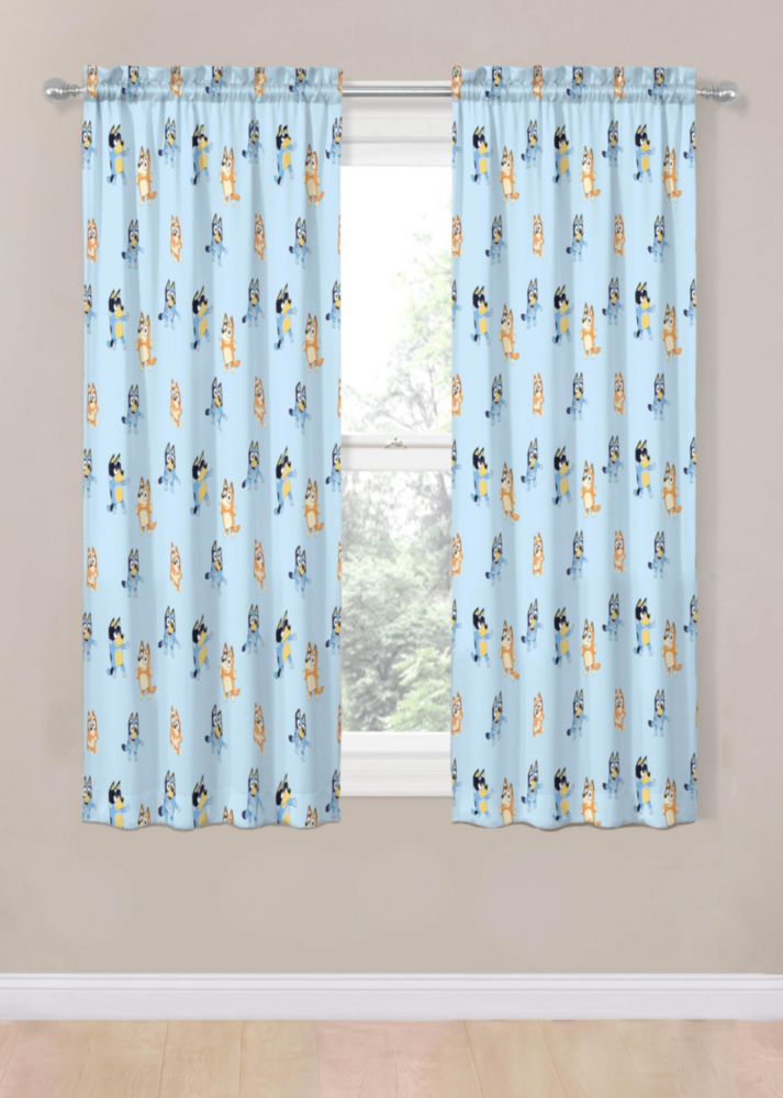 Cortinas Jay Franco 107 cm Bluey y Bingo 2‑piezas