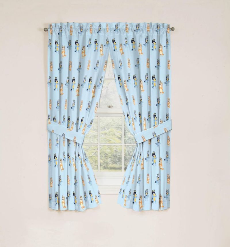 Cortinas Jay Franco 107 cm Bluey y Bingo 2‑piezas