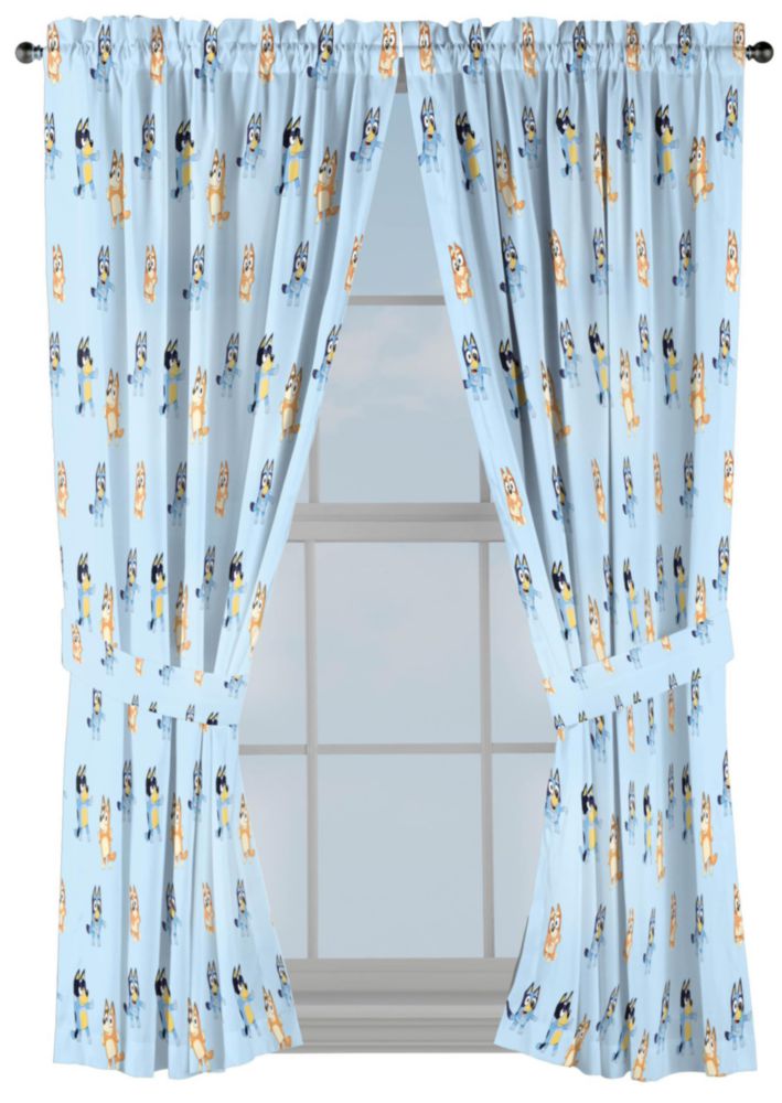 Cortinas Jay Franco 107 cm Bluey y Bingo 2‑piezas