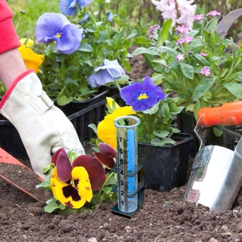 Pluviómetro Timenued 18 cm (7 pulg.) para exteriores