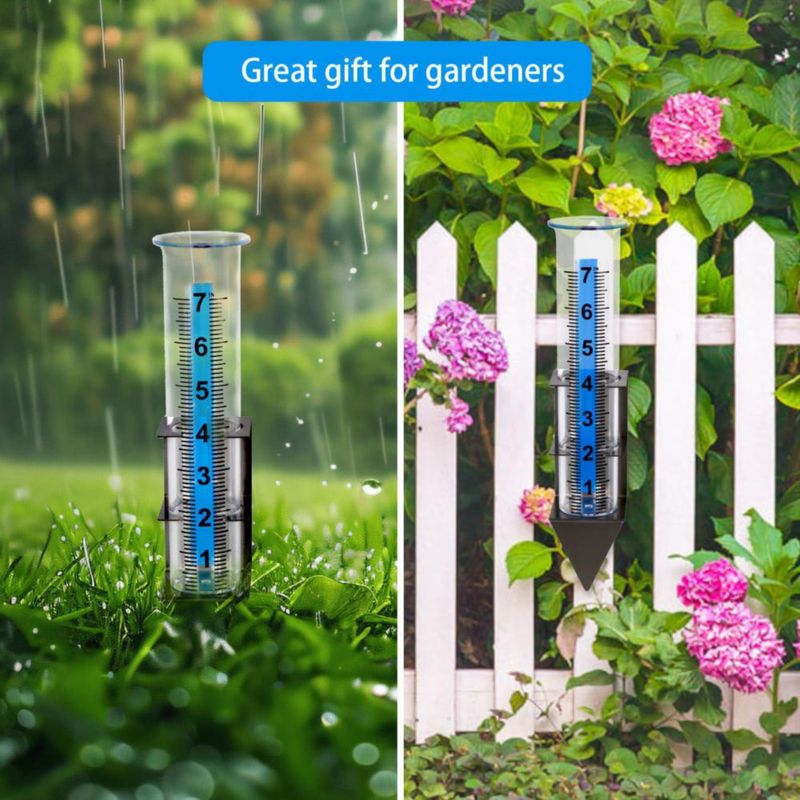 Pluviómetro Timenued 18 cm (7 pulg.) para exteriores