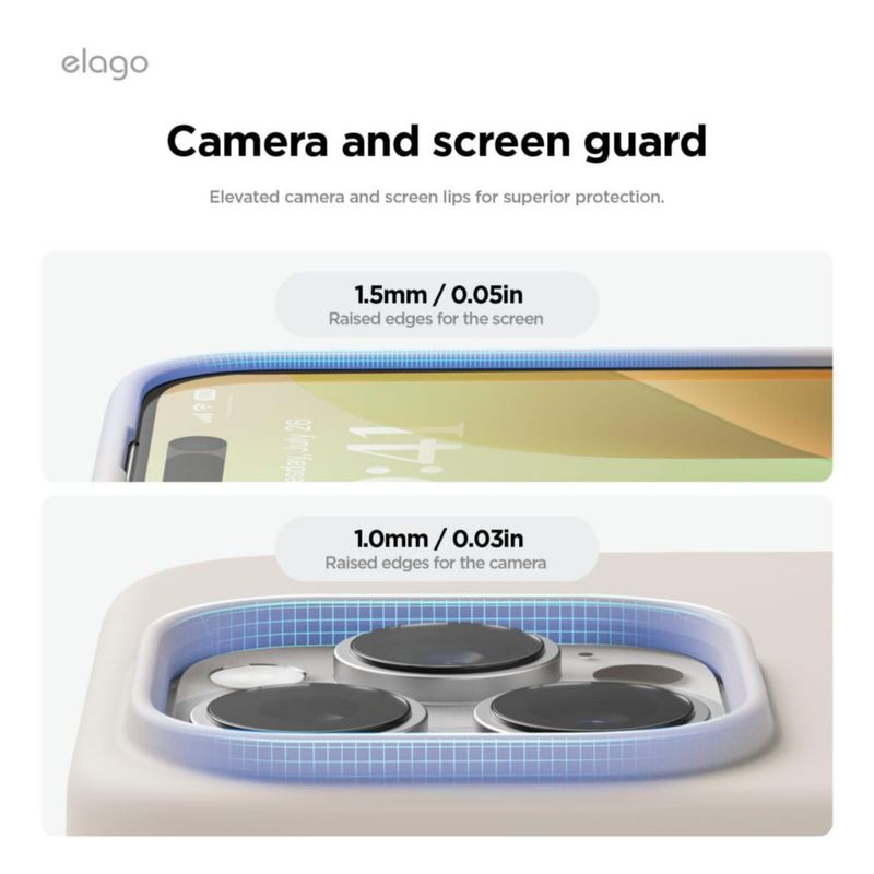 Funda elago para iPhone 16 Pro de silicona con acabado piedra