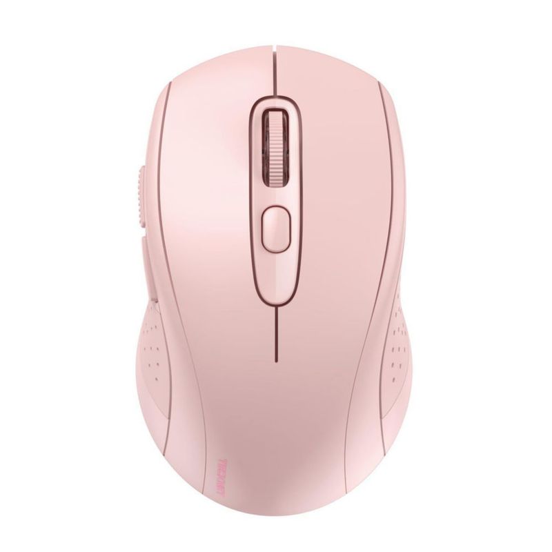 Ratón TECKNET BT 5.0/3.0 + 2.4 GHz 4000 DPI Rosa