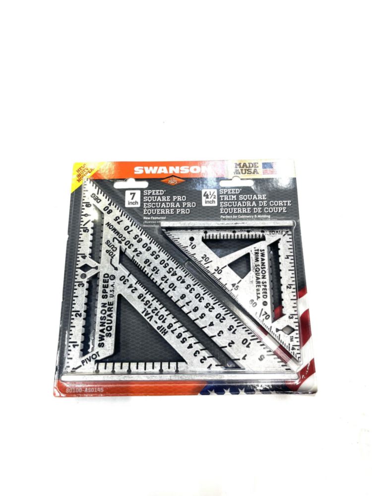 Set de Escuadra de Velocidad Swanson 18 cm y 11 cm (S0100‑AS0145)