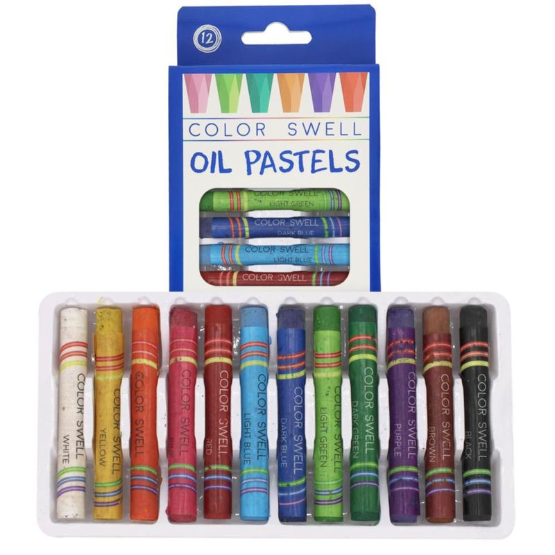 Pasteles al Óleo Color Swell 432 piezas 12 colores punta redonda