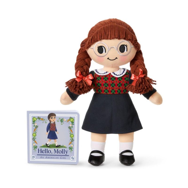 Muñeca Molly de American Girl y Libro de Cartón "Hello Molly"
