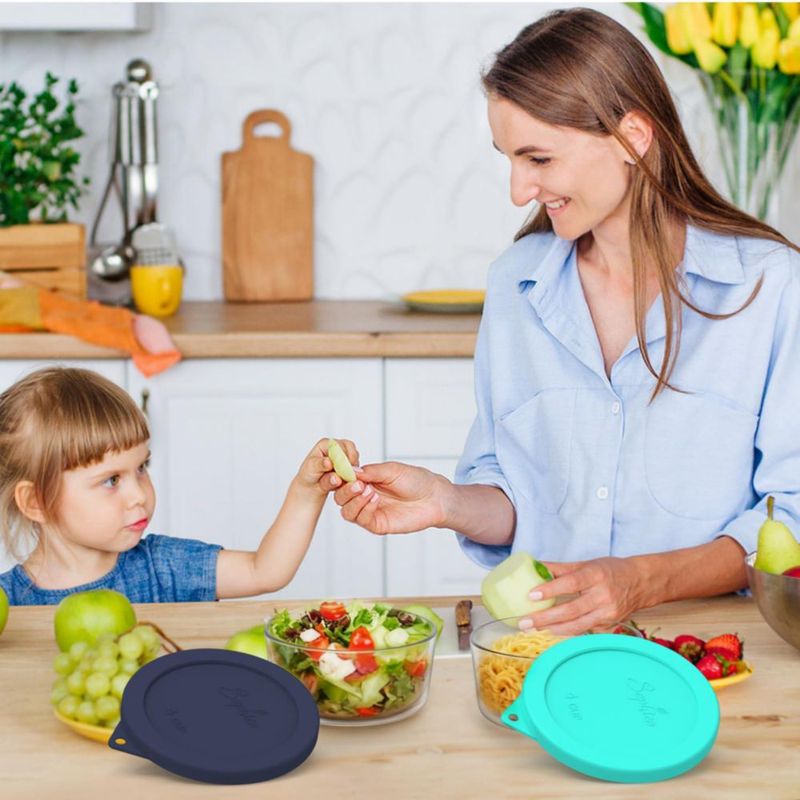 Tapa de silicona SOPHICO para cuencos de 4 tazas - Pack de 4