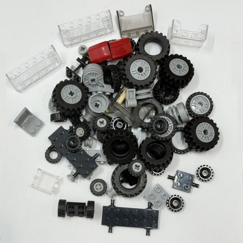 Bloques de Construcción LANMANUO Kit de 226 Piezas con Ruedas y Ejes