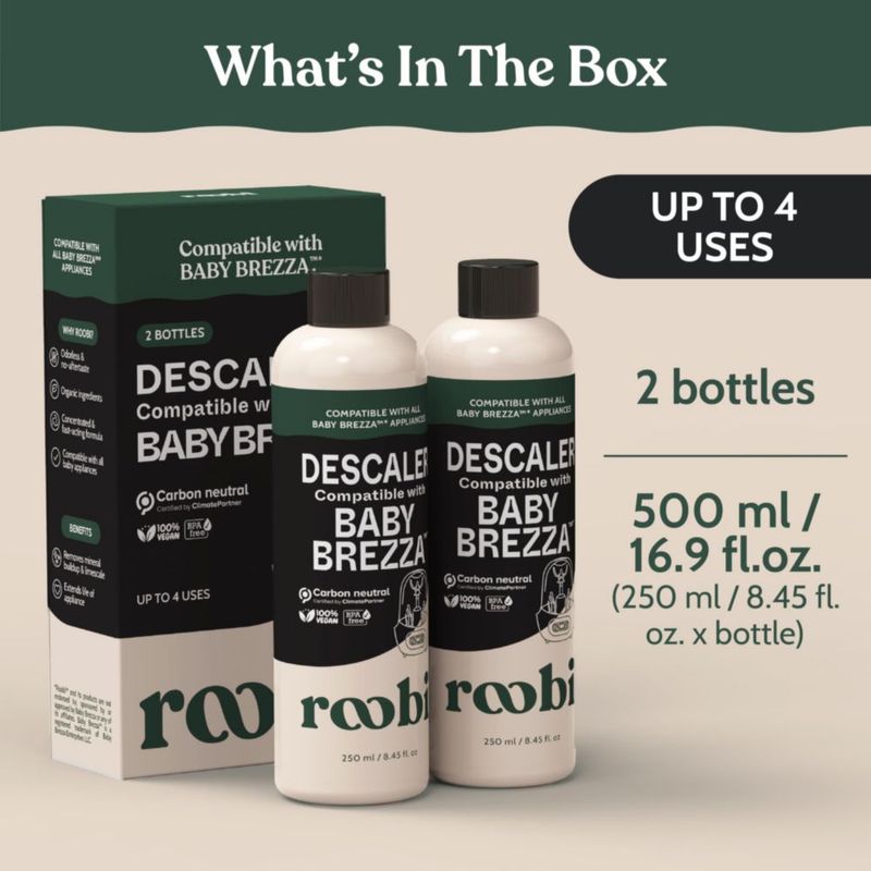Solución descalcificante Roobi 250 ml (paquete de 2) Baby Brezza