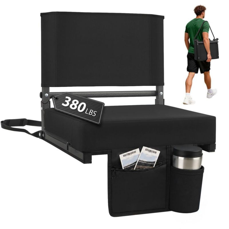 Asiento de estadio Sekey con soporte lumbar de 8 cm 25 kg