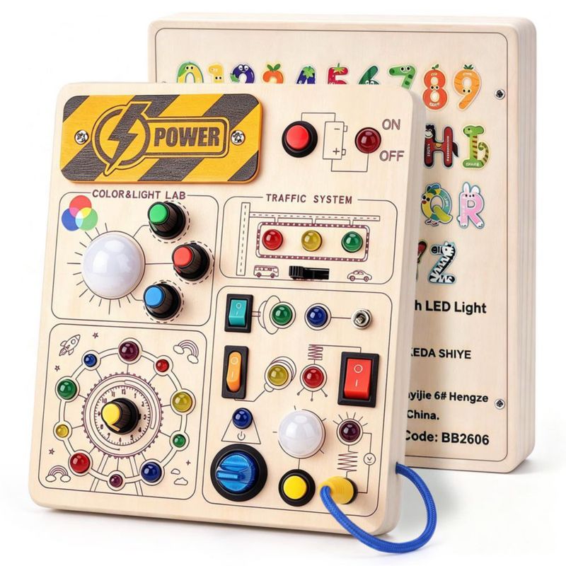 Tablero de actividades Talkfun Montessori para niños de 1 a 3 años - Regalo