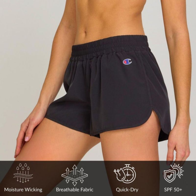 Shorts de baño Champion 8 cm de secado rápido con protección UPF 50+