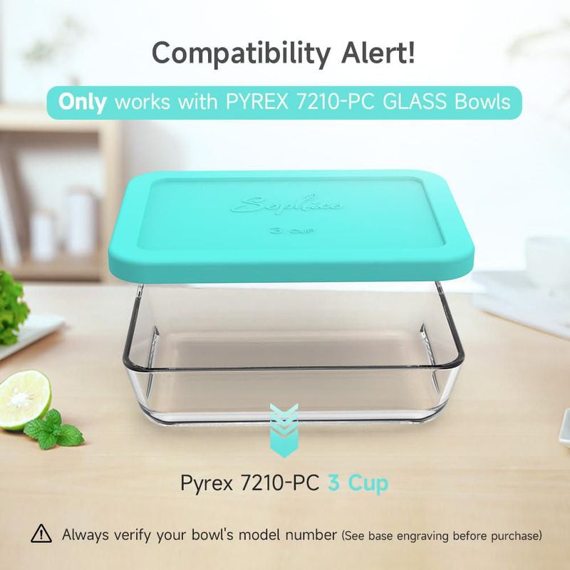 Tapa de silicona SOPHICO para cuenco de 3 tazas – Pack de 2