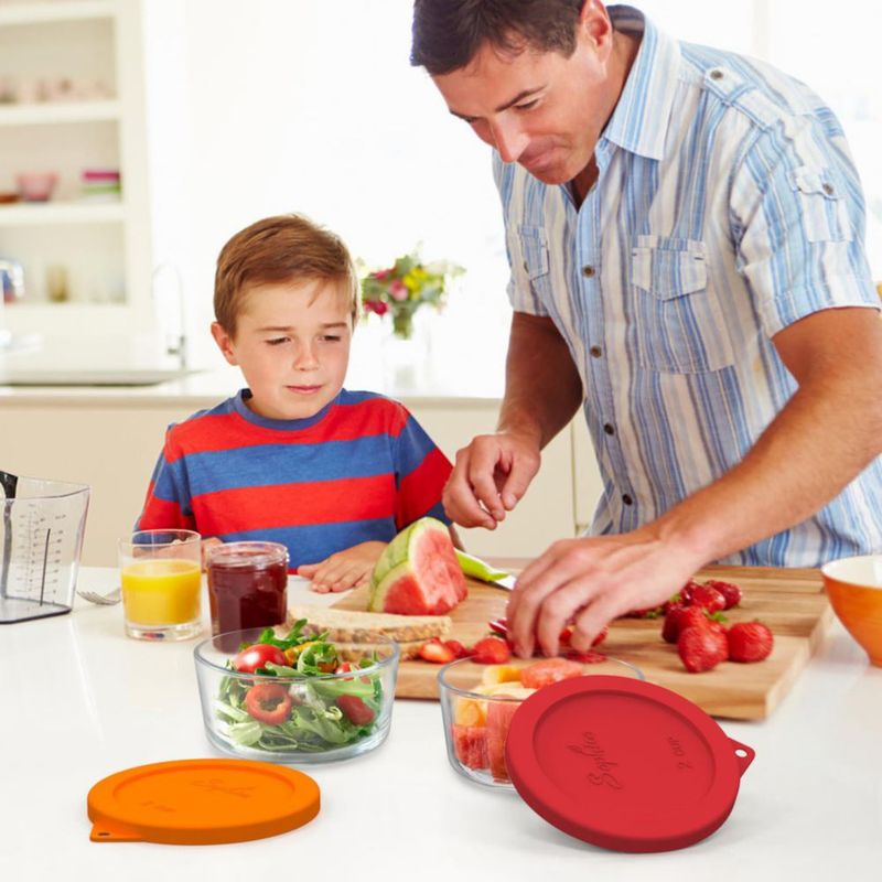 Tapa de silicona SOPHICO para cuencos de 2 tazas – Pack de 2