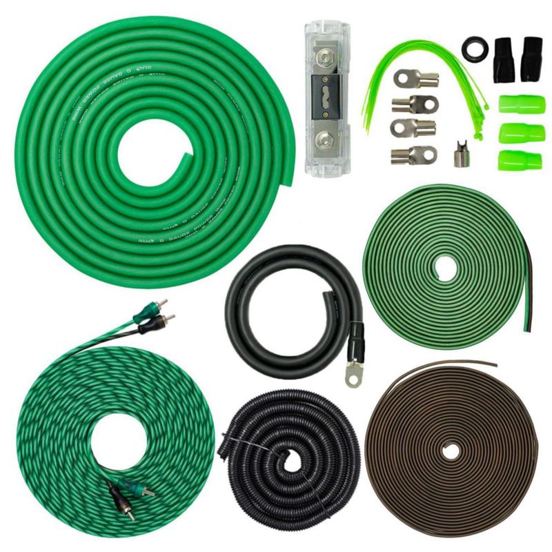 Kit de Amplificador SoundBox calibre 0 9500 W cables de alimentación