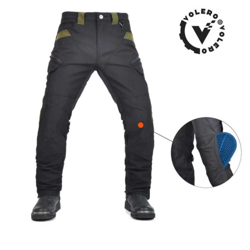 PANTALONES VOLERO para Motocicleta X-Large con Armadura CE y Detalles Reflectantes