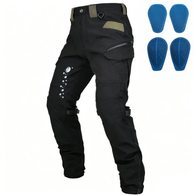 PANTALONES VOLERO para Motocicleta X-Large con Armadura CE y Detalles Reflectantes