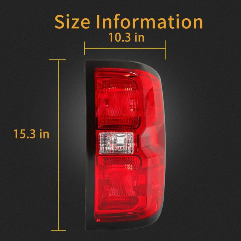 Luz trasera MiKaFex para Chevrolet Silverado 1500 2500 y 3500 HD